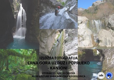 Izlozba fotografija Crna Gora uzduz i poprijeko KANJONI