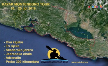 RUTA KAYAK MONTENEGRO TOUR