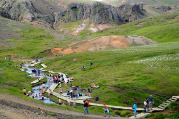 bathe in a hot river in the beautiful reykjadalur valley 10