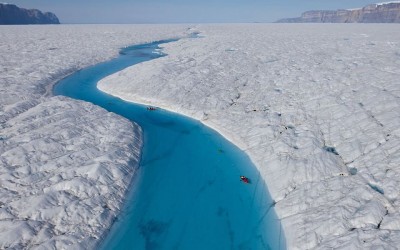 Plava rijeka na Grenlandu